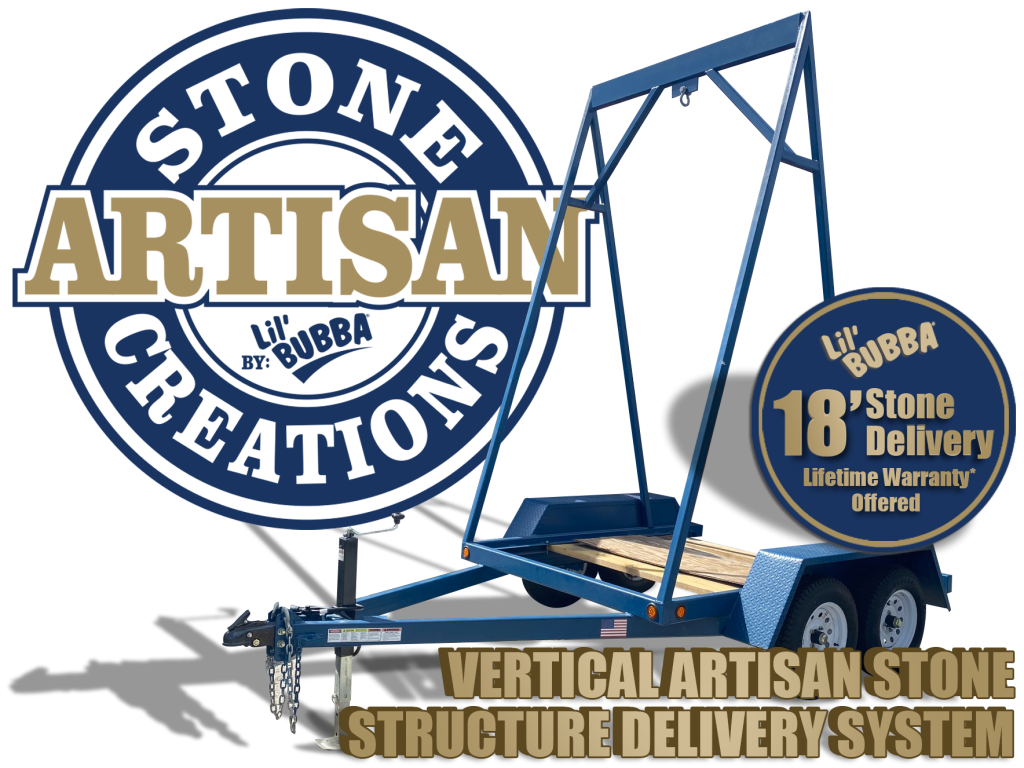 Lil' Bubba® Artisan Stone Creations 18ft Stone Delivery Trailer
